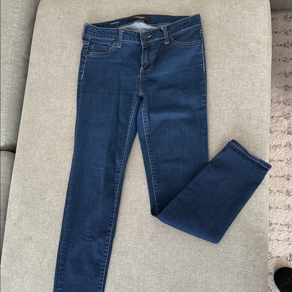 Liverpool Dark Blue Denim Jeans